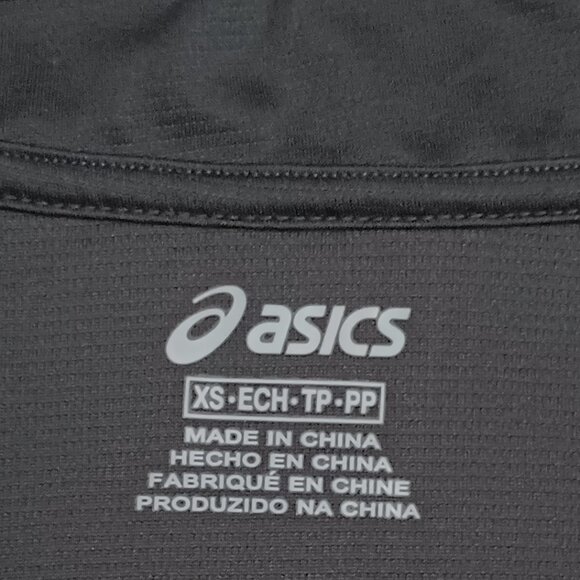 Asics Men's Black 1/4 Zip Long Sleeve Pullover T-shirt Running Workout Active XS - Picture 4 of 10